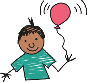 Image of child with balloon
